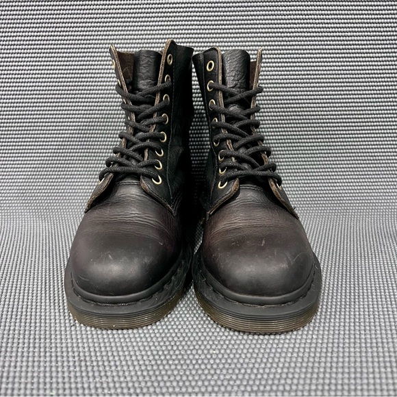 Dr Martens Pascal Soft Leather Lace Up Boots Womens Size 7 Black - Picture 2 of 9